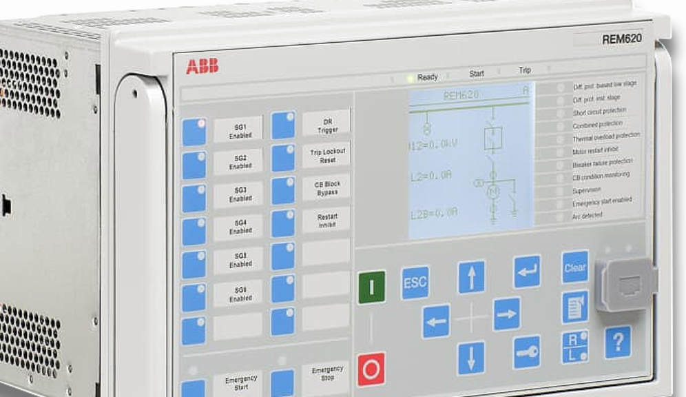 ABB REM620A Motor protection and control device