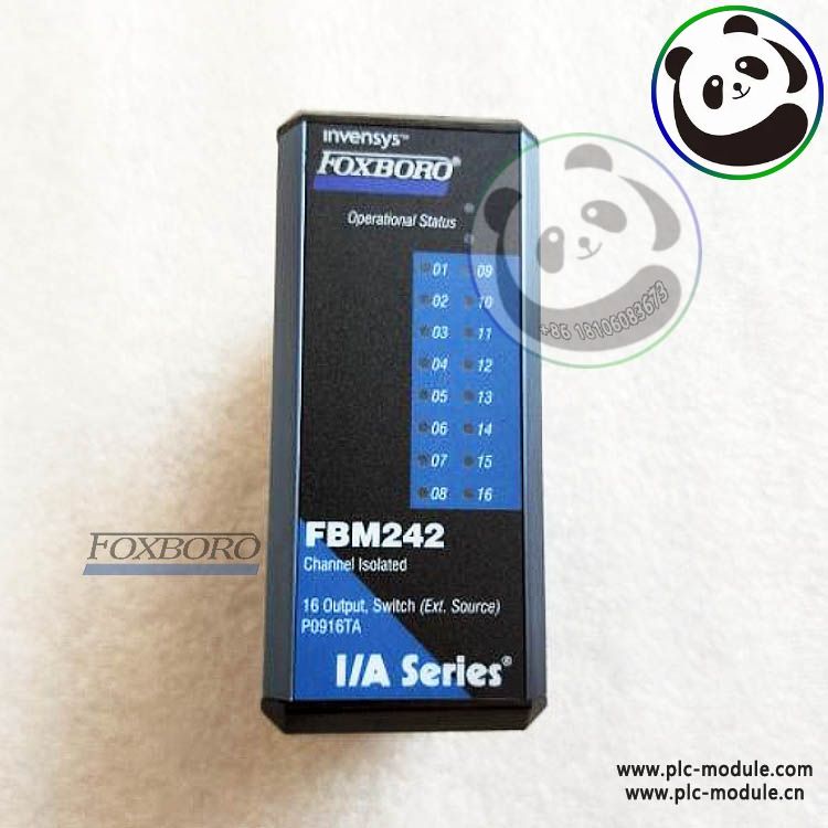 FOXBORO FBM242 RH916TA 16-Channel Discrete Output Interface Component Module.jpg