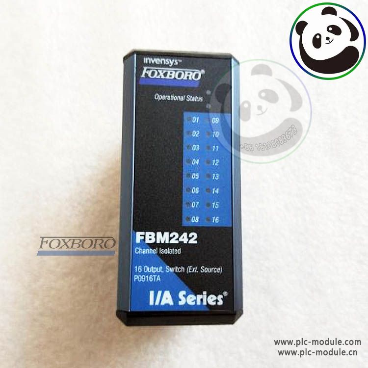 FOXBORO FBM242 RH916TA 16-Channel Discrete Output Interface Component Module.jpg